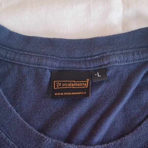 T Shirt Italian Sicilian Super Hero Siculamente Siculamen Size L Large - Picture 4 of 8